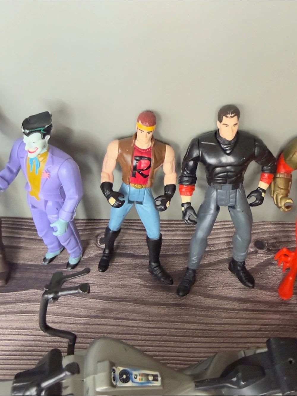 Batman Action Figure Lot Joker Robin Catwoman Legends Batman Robin Cycle